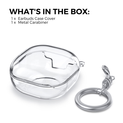 Samsung Galaxy Buds 2 Pro Case / Galaxy Buds 2 Case / Galaxy Buds Pro Case / Galaxy Buds Live Case Transparent Cover Anti-Yellowing