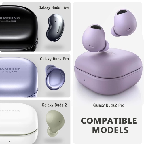 Armor Case Cover for Samsung Galaxy Buds Pro Case/Galaxy Buds Live Case/Galaxy Buds 2 Case Cover Hard PC Shockproof Case Cover with