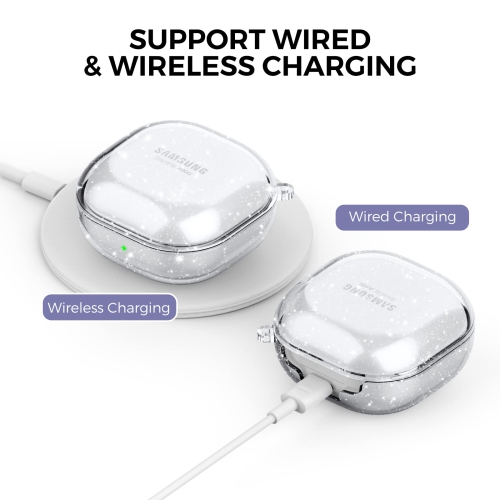 Samsung Galaxy Buds 2 Pro Case / Galaxy Buds 2 Case / Galaxy Buds Pro Case / Galaxy Buds Live Case Transparent Cover Anti-Yellowing