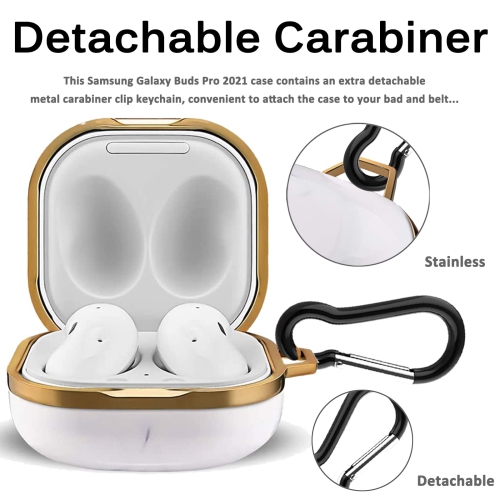 Samsung Galaxy Buds 2 Case, Galaxy Buds Live Case, Galaxy Buds Pro Case, Galaxy Buds 2 Pro Case, Hard PC Anti-Drop Shockproof Full Body Protection