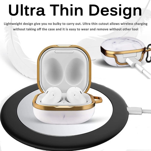 Samsung Galaxy Buds 2 Case, Galaxy Buds Live Case, Galaxy Buds Pro Case, Galaxy Buds 2 Pro Case, Hard PC Anti-Drop Shockproof Full Body Protection