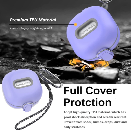 Samsung Galaxy Buds 2 Pro Case, Galaxy Buds Pro Case, Galaxy Buds 2 Case, Galaxy Buds Live Case, Premium TPU Shockproof Full Body Protection Cover