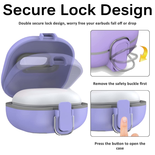 Samsung Galaxy Buds 2 Pro Case, Galaxy Buds Pro Case, Galaxy Buds 2 Case, Galaxy Buds Live Case, Premium TPU Shockproof Full Body Protection Cover