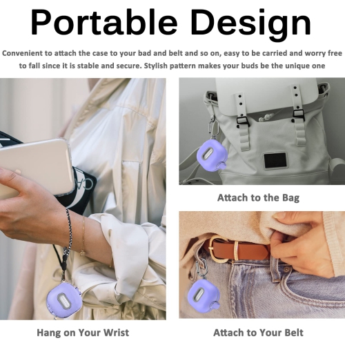 Samsung Galaxy Buds 2 Pro Case, Galaxy Buds Pro Case, Galaxy Buds 2 Case, Galaxy Buds Live Case, Premium TPU Shockproof Full Body Protection Cover