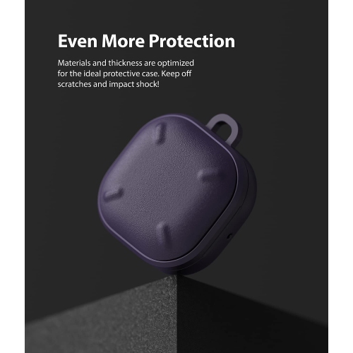Samsung Galaxy Buds 2 Pro Case, Galaxy Buds 2, Galaxy Buds Pro, and Galaxy Buds Live, Rugged Shockproof Cover for Galaxy Buds2 Pro - Purple