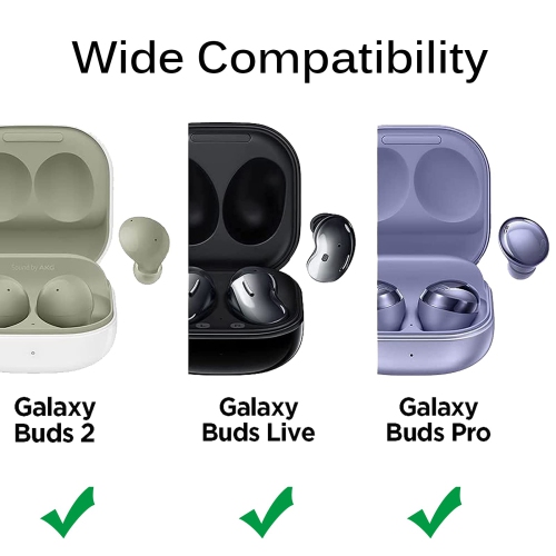 Samsung Galaxy Buds Live 2020/Galaxy Buds Pro 2021/Galaxy Buds 2 2021/Galaxy Buds 2 Pro 2022 Clear Case Cover Hard PC Diamond Pattern Crystal