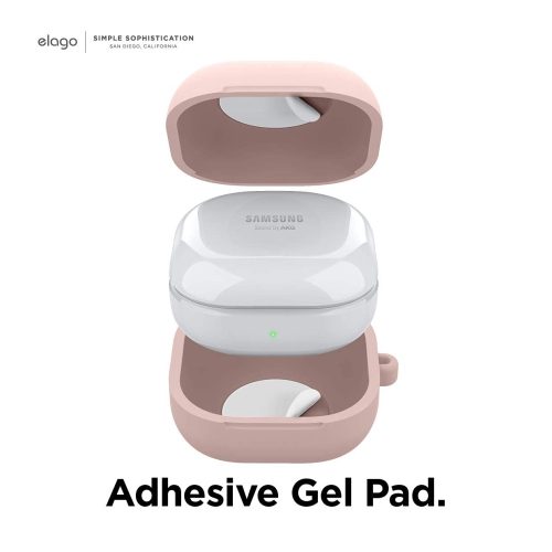 Silicone Hang Case Compatible with Samsung Galaxy Buds 2 Pro Case / Galaxy Buds 2 Case (2021) / Galaxy Buds Pro Case (2021) / Galaxy Buds Live Case