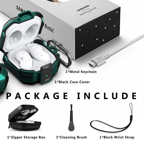 Armor Case Cover for Samsung Galaxy Buds2 Pro Case(2022) /Galaxy Buds Pro Case(2021) /Galaxy Buds 2 Case /Galaxy Buds Live Case(2020) with