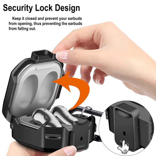 Case Cover for Samsung Galaxy Buds 2 Pro 2022/Galaxy Buds Pro 2021/Galaxy Buds 2 2021/Galaxy Buds Live 2020, Hard PC + TPU Reinforced Protective