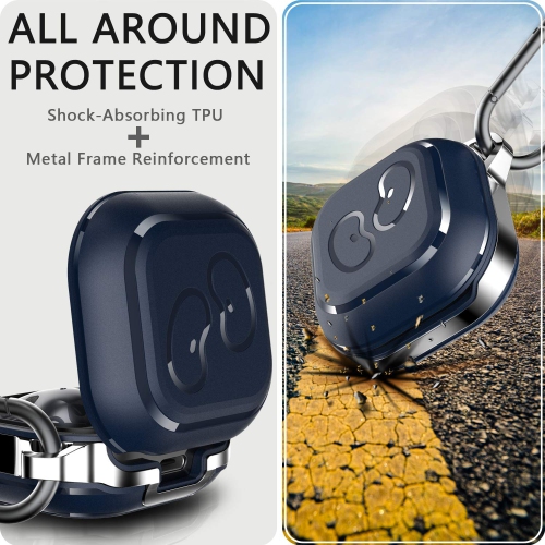 Galaxy Buds Live Case Cover, 2020 TPU Full Protective Skin Carrying Case with Carabiner Compatible Samsung Galaxy Buds Live Wireless Earbuds