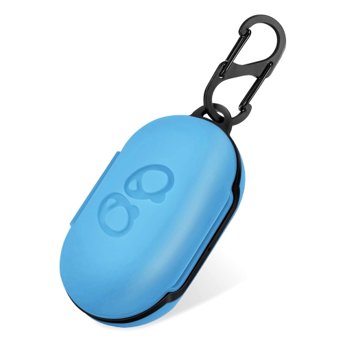 HLD  Silicone Protective Case Cover for Galaxy Buds (Plus) With Carabiner Keychain, Samsung Galaxy Earbuds Accessory (9 Color Options) In Sky Blue