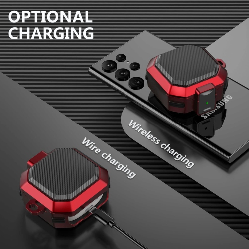 Carbon Fiber Case Cover for Samsung Galaxy Buds2 Pro Case/Galaxy Buds Pro Case/Galaxy Buds Live Case/Galaxy Buds 2 Case with Keychain/Zipper