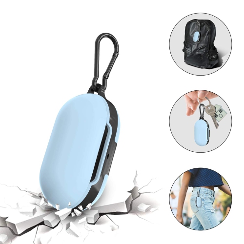 2 Pack Silicone Case Cover for Galaxy Buds Case 2019/Galaxy Buds + Plus Case 2020, with Carabiner, Anti-Lost & Shockproof Soft Skin Accessories for