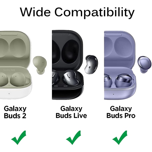 Samsung Galaxy Buds 2 Case, Galaxy Buds Live Case, Galaxy Buds Pro Case, Galaxy Buds 2 Pro Case, Hard PC Anti-Drop Shockproof Full Body Protection