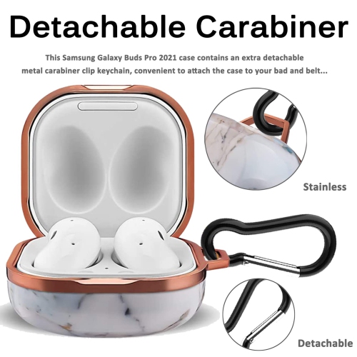 Samsung Galaxy Buds 2 Case, Galaxy Buds Live Case, Galaxy Buds Pro Case, Galaxy Buds 2 Pro Case, Hard PC Anti-Drop Shockproof Full Body Protection