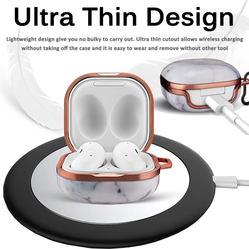 Samsung Galaxy Buds 2 Case, Galaxy Buds Live Case, Galaxy Buds Pro Case, Galaxy Buds 2 Pro Case, Hard PC Anti-Drop Shockproof Full Body Protection