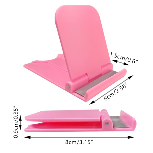5 Pcs Foldable Cell Phone Stands, Portable Phone Holder Universal Cellphone Desktop Cradle for Tablets, Reader, Mini iPad, Smartphone