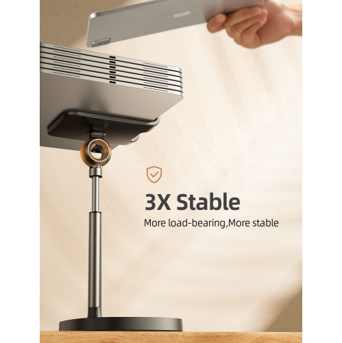 Cell Phone Stand, Angle Height Adjustable Phone iPAD Stand for Desk, Thick Case Friendly iPhone Holder Stand for Desk, Compatible with All Mobile