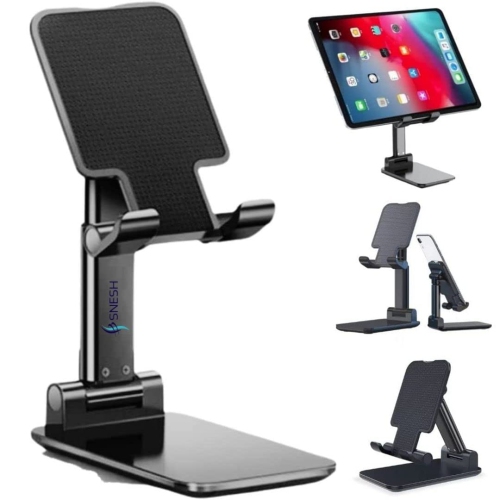 1-Pack Snesh Universal Multiangle sturdy Desktop Holder, Phone Stand holder Adjustable Cell Phone holder mini tablet stand holder for Desk Compatible