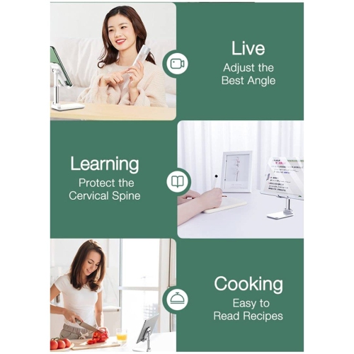 1-Pack Snesh Universal Multiangle sturdy Desktop Holder, Phone Stand holder Adjustable Cell Phone holder mini tablet stand holder for Desk Compatible