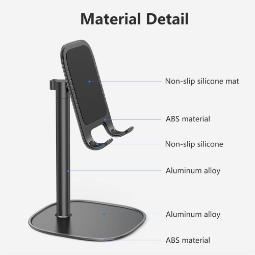 Cell Phone Stand Desk Holder Compatible for iPhone 14 13 12 Pro Max 11 SE XS XR 8 Plus 6 7, Samsung Galaxy S22 S21 S20 S10 S9 S8 Note 9 8 S7 S6,