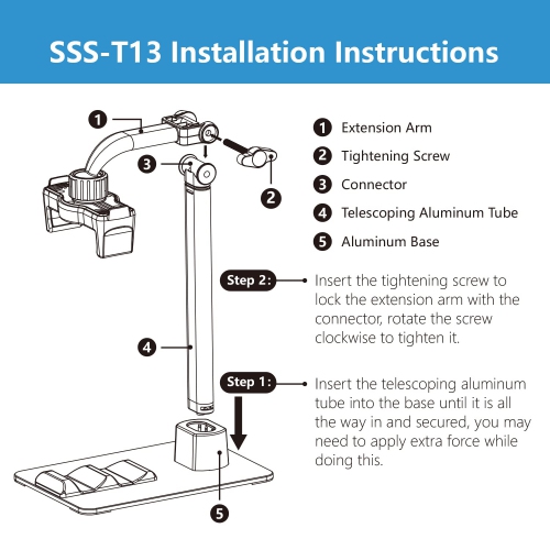 Cell Phone Stand Adjustable Height & Angle Phone Holder Phone Stand for Desk Cell Phone Clip Stand Holder Two-in-one Live Streaming Stand Compatible