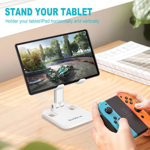 Cell Phone Stand, Adjustable Phone Holder, Folding Phone Stands, Angle Height Phone Dock Cradle Holder for Desk, Compatible with All Mobile Phone,