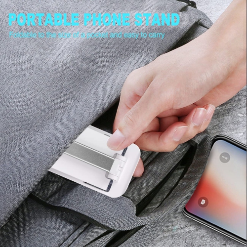 Cell Phone Stand, Adjustable Phone Holder, Folding Phone Stands, Angle Height Phone Dock Cradle Holder for Desk, Compatible with All Mobile Phone,