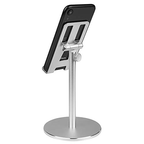 Cell Phone Stand for Desk, Adjustable Tablet StandPortable Cell Phone Stand, Made of Aluminum, Super Stable, Compatible with Cell Phone Suitable for