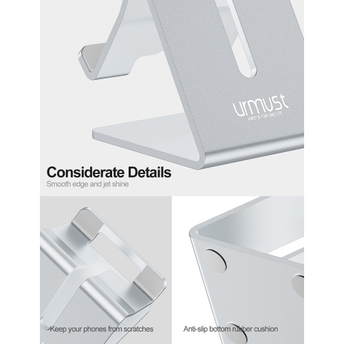 Desk Cell Phone Stand Phone Dock Cradle Holder Stand Compatible with Switch, All Android Smartphone, for iPhone 14,13, iPhone 12, 12 Pro, iPhone 11