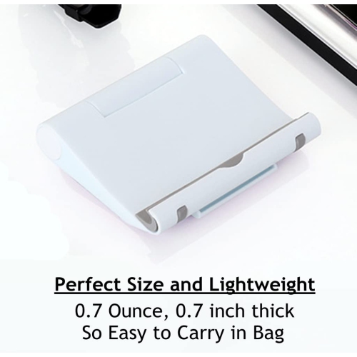 Cell Phone Stand for Desk, Foldable Cell Phone Holder Mobile Stand Phone Dock, Multi-Angle Universal Adjustable Tablet Stand Holder Compatible with