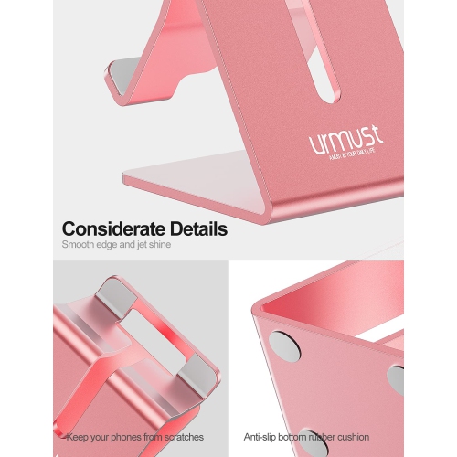 Desk Cell Phone Stand Phone Dock Cradle Holder Stand Compatible with Switch, All Android Smartphone, for iPhone 14,14 Plus, 13, iPhone 12, iPhone 11