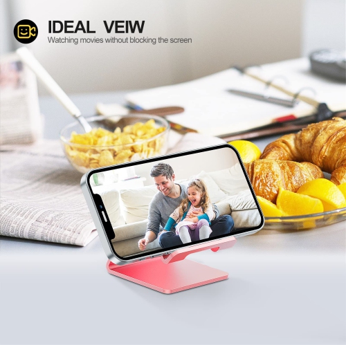 Desk Cell Phone Stand Phone Dock Cradle Holder Stand Compatible with Switch, All Android Smartphone, for iPhone 14,14 Plus, 13, iPhone 12, iPhone 11