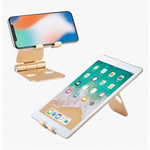 Adjustable Cell Phone Stand, Foldable Aluminum Desktop Phone Holder Cradle Dock Compatible with iPhone 11 Pro Xs Xs Max Xr X 8 7 6 Plus, Samsung and