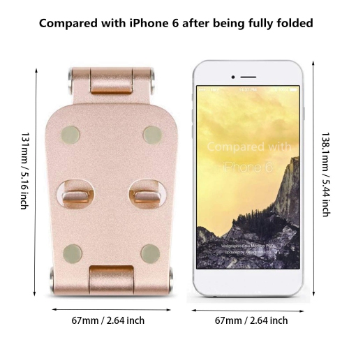 Adjustable Cell Phone Stand, Foldable Aluminum Desktop Phone Holder Cradle Dock Compatible with iPhone 11 Pro Xs Xs Max Xr X 8 7 6 Plus, Samsung and