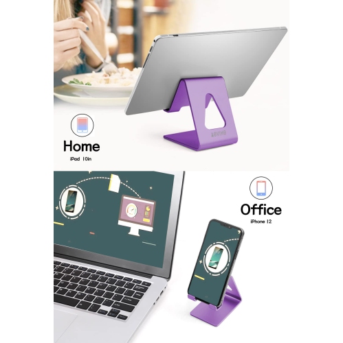 Desktop Cell Phone Stand Phone Holder for Desk - Aluminum Phone Dock for iPhone 14 13 12 pro 11 X Xs max 8 7 6 6s Plus SE 5 5S Samsung All Smart