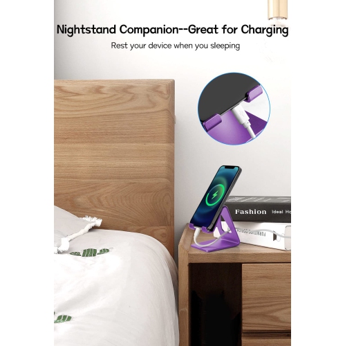 Desktop Cell Phone Stand Phone Holder for Desk - Aluminum Phone Dock for iPhone 14 13 12 pro 11 X Xs max 8 7 6 6s Plus SE 5 5S Samsung All Smart