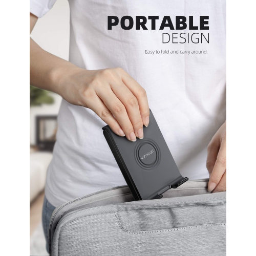 Adjustable Cell Phone Stand - Foldable Portable Holder Cradle for Desk, Desktop Charging Dock Compatible with Phone 12 Mini 11 Pro XS Max XR X 8 7 6S