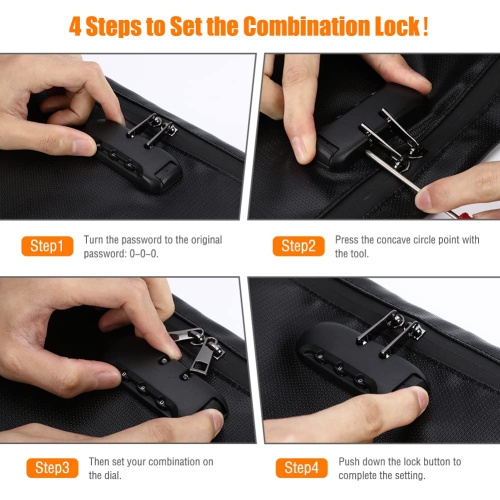 ACETOP Fireproof Document Bag w/Lock 14"x10" Portable Fire Proff Safe Money Bag Waterproof Firesafe Zippered Pouch File Storage Lockbag for A4