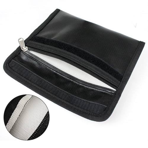 Small Fireproof and Waterproof Safe Bag, Non-Itchy Fireproof Money Bag, Fireproof Wallet for Valuables, Money, Cash, Passport and Keys