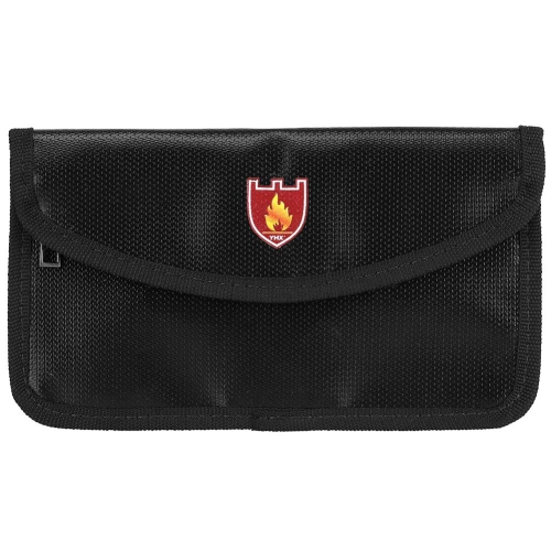 HLD  Portable Fireproof Waterproof Phone Digital Product Storage Bag, High Temperature Resistant Briefcase Office Safe File Bill Storage Bag