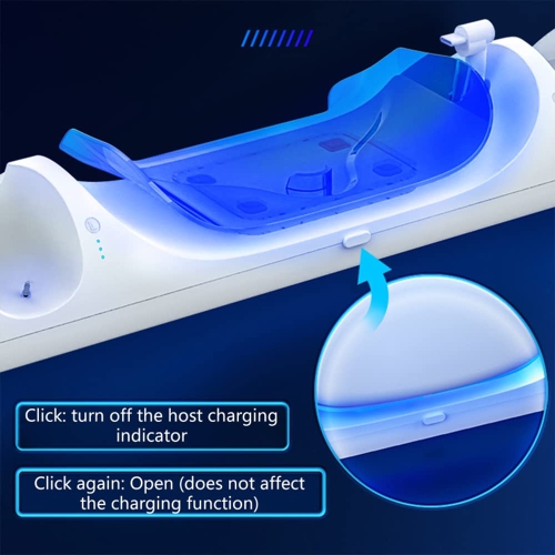 Station de recharge compatible avec Oculus Quest 2/Meta Quest 2, tête de recharge magnétique VR et manette en même temps avec voyant DEL et 2