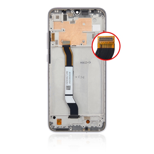 Replacement LCD Assembly With Frame Compatible For Xiaomi Redmi Note 8 (Moonlight White) by ESOURCE PARTS - Refurbished condition - Image 4