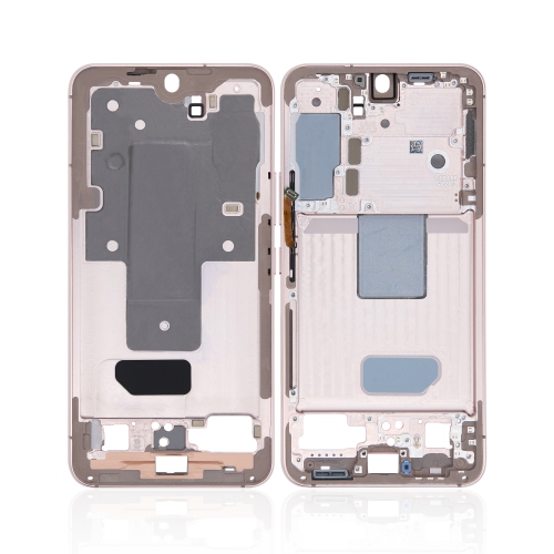 Replacement Mid-Frame Housing Compatible For Samsung Galaxy S22 5G (Pink Gold)