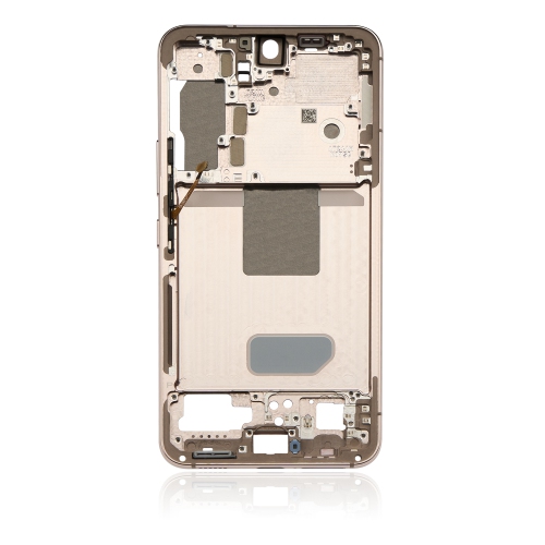 Replacement Mid-Frame Housing Compatible For Samsung Galaxy S22 5G (Pink Gold)