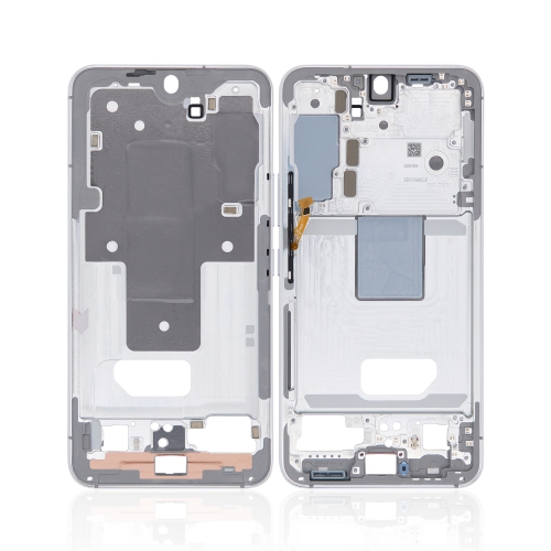 Replacement Mid-Frame Housing Compatible For Samsung Galaxy S22 5G (White)