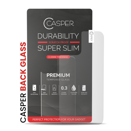 ESOURCE PARTS  Casper Tempered Glass (Back Glass) Compatible for Iphone 12 (Retail Pack) (Matte)