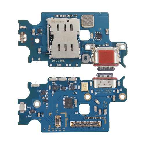 ESOURCE PARTS  Replacement Charging Port Board With Sim Card Reader Compatible for Samsung Galaxy S22 Plus 5G (S9060) (Dual Sim Version)