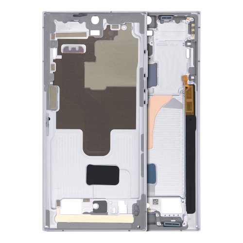 Replacement Mid-Frame Housing Compatible For Samsung Galaxy S22 Ultra 5G (White)