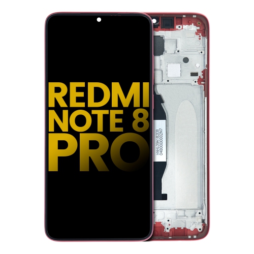 Replacement LCD Assembly With Frame Compatible For Xiaomi Redmi Note 8 Pro (Red) by ESOURCE PARTS - Refurbished condition - Image 2